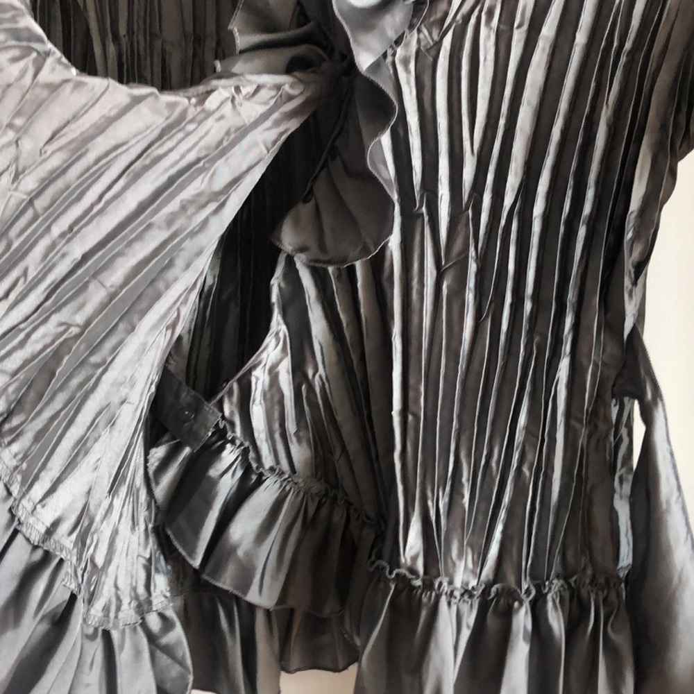 Allison Tailor Ruffled Wrap Top - Picture 9 of 12